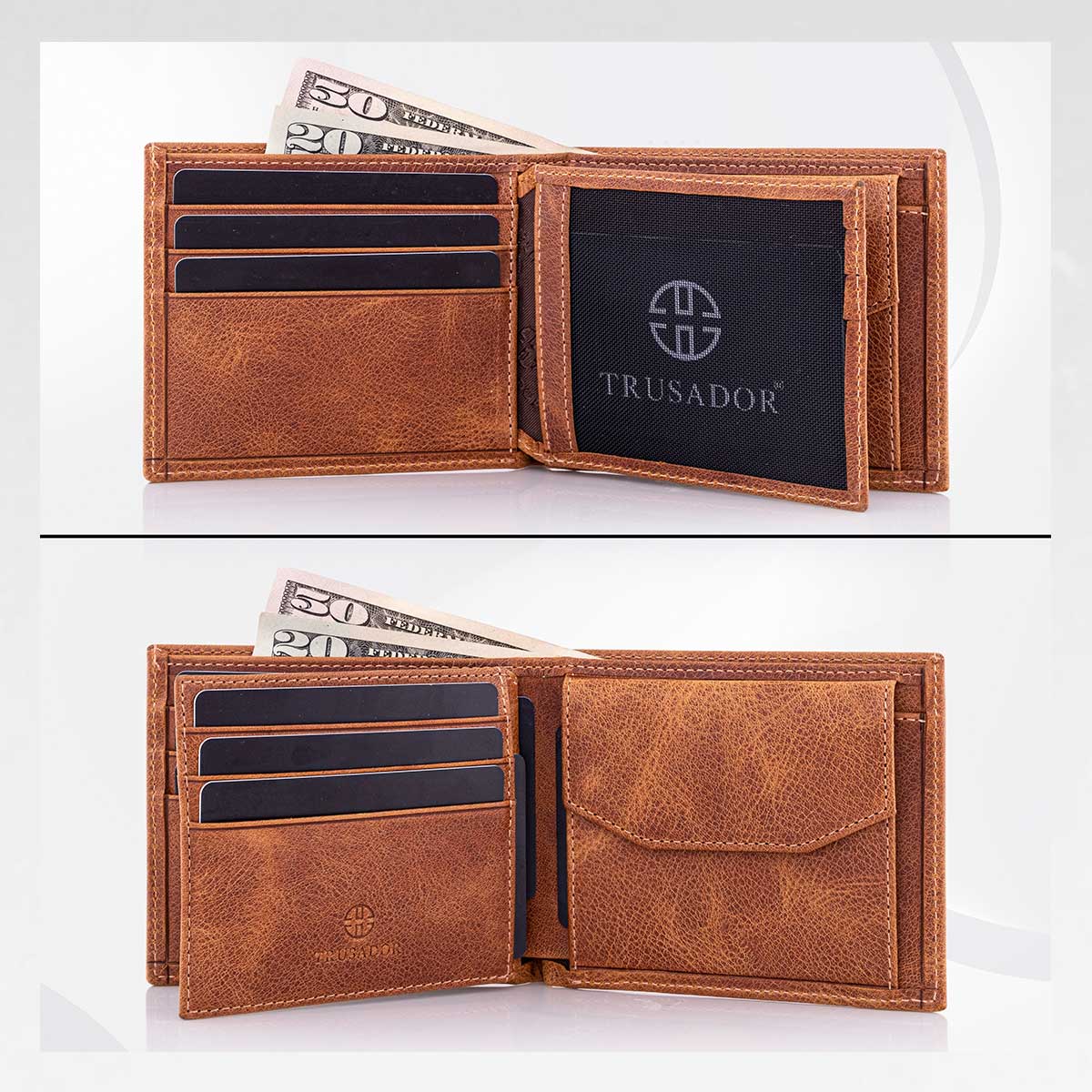 Treviso Bifold Wallet with Coin Pocket Trusador