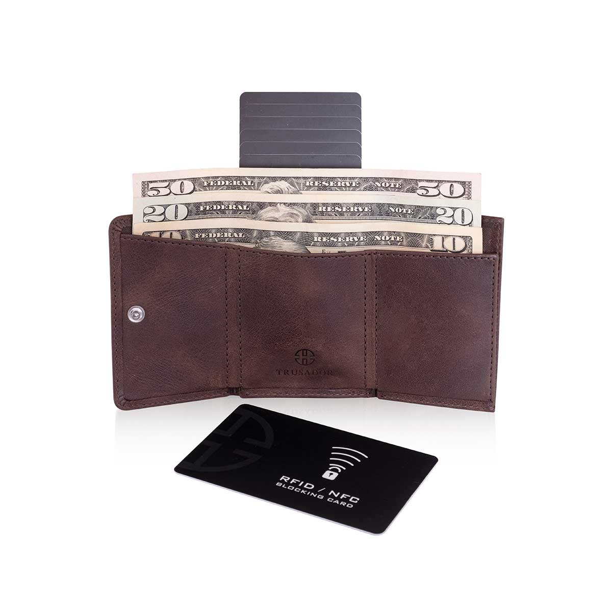 Portefeuille Rimini avec porte-cartes de crédit élastique