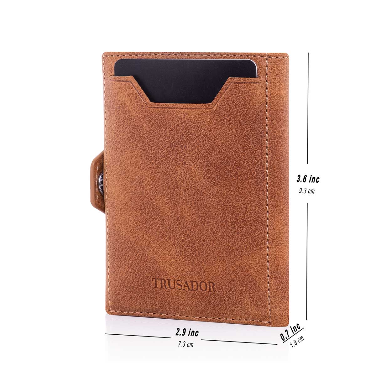 Trusador Verona Air Handmade Men & Women Full Grain Leather, Air Tag Wallets, Best Gift, AirTag Wallet, Card ID, Gift for Him or Her